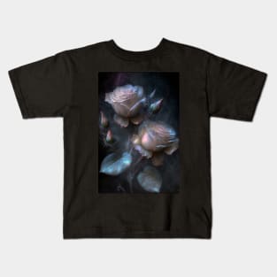 Iridescent pastel roses1 Kids T-Shirt